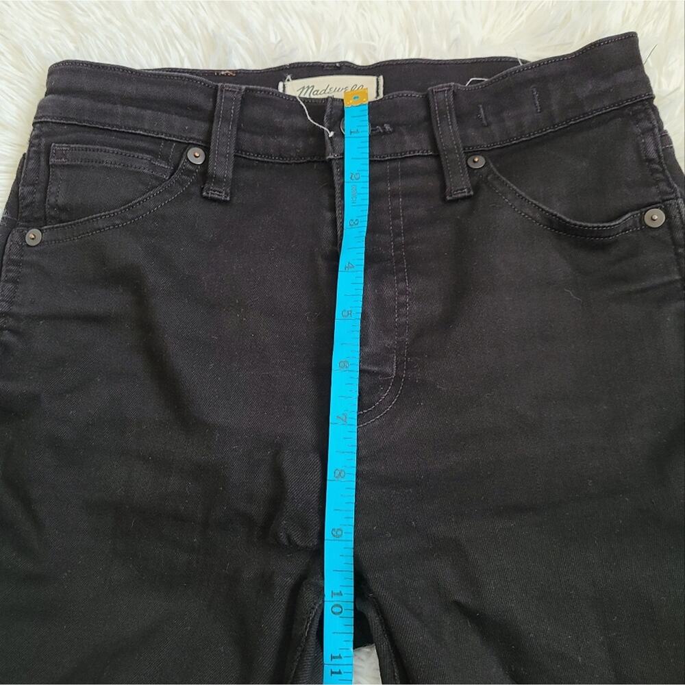 Madewell Black Denim 10" High Rise Skinny Jeans Women's 25 - Picture 10 of 13